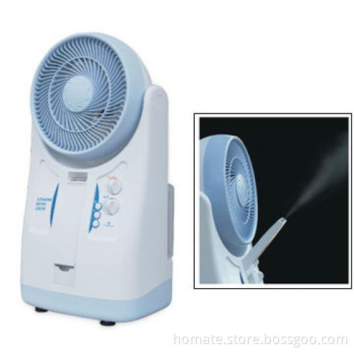 Misting Fan with 2.8L Water Tank Capacity, 2 Speeds Turbo Fan and Ultrasonic Humidifier
